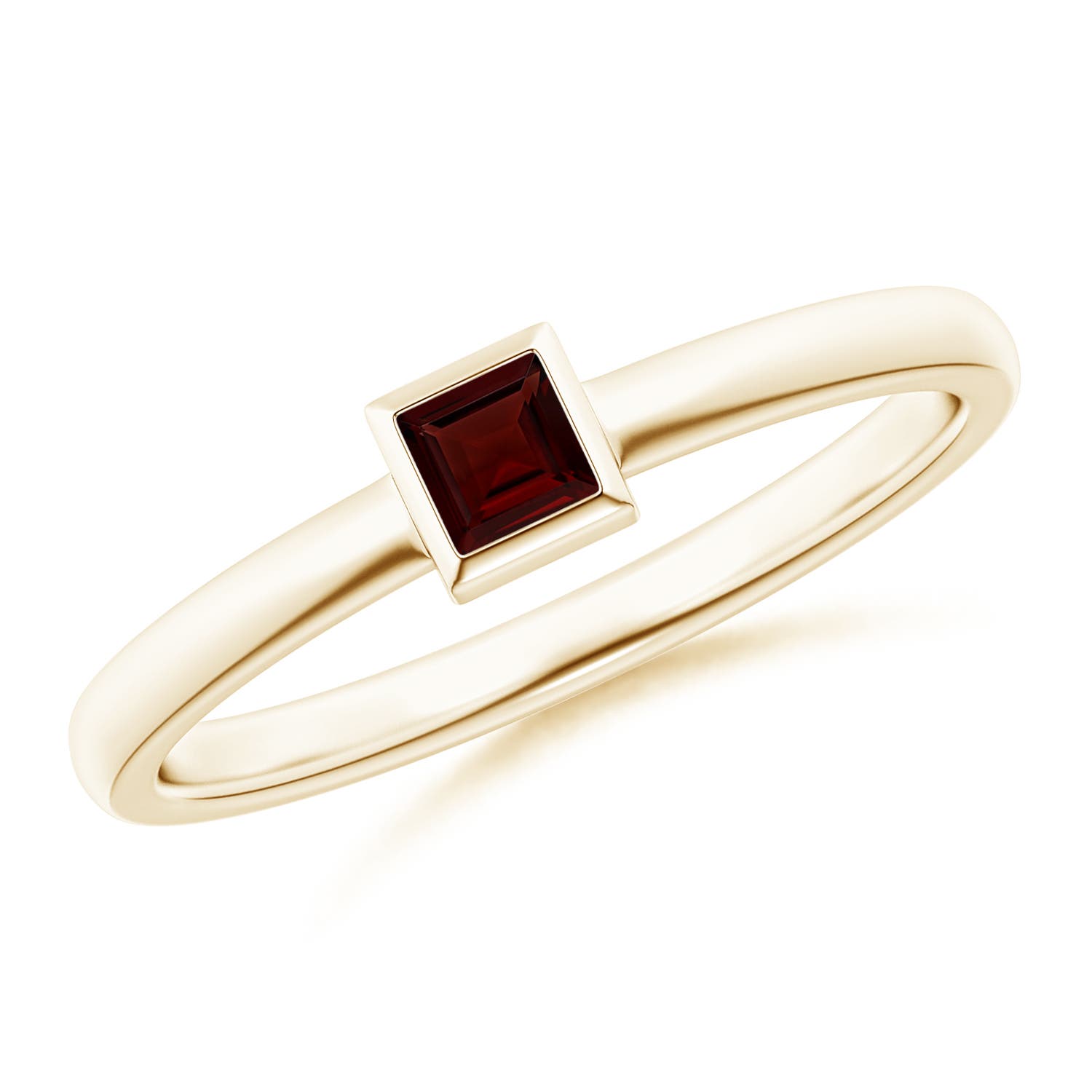 A - Garnet / 0.2 CT / 14 KT Yellow Gold