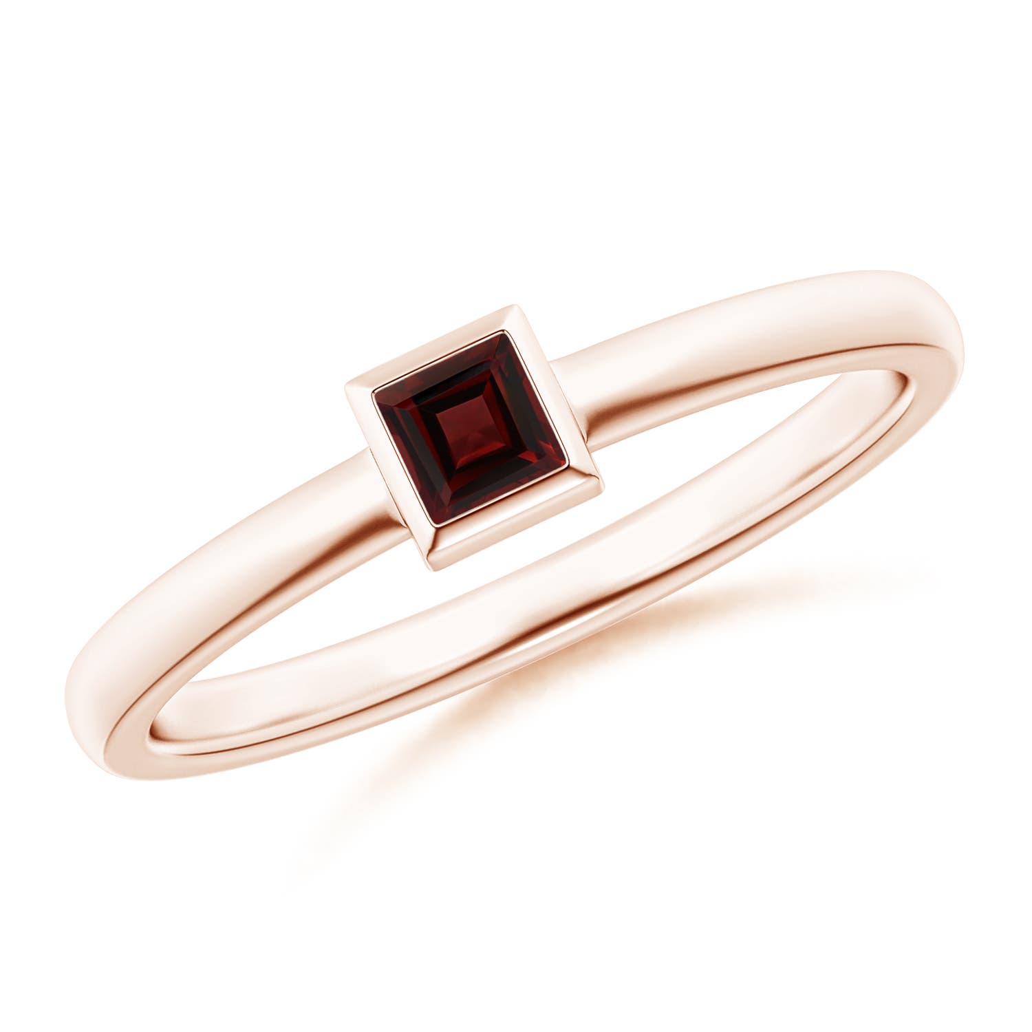 AA - Garnet / 0.2 CT / 14 KT Rose Gold