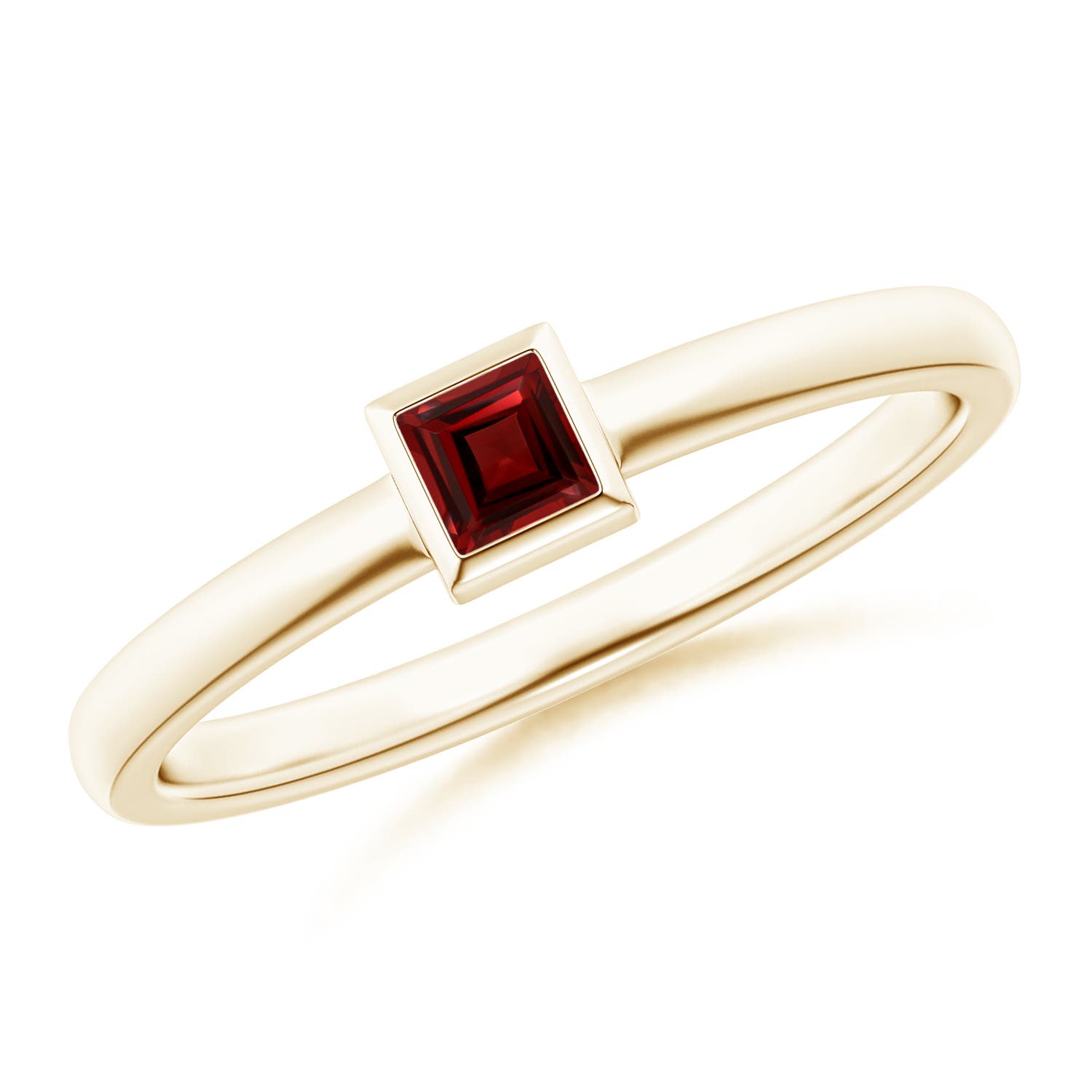 AAA - Garnet / 0.2 CT / 14 KT Yellow Gold