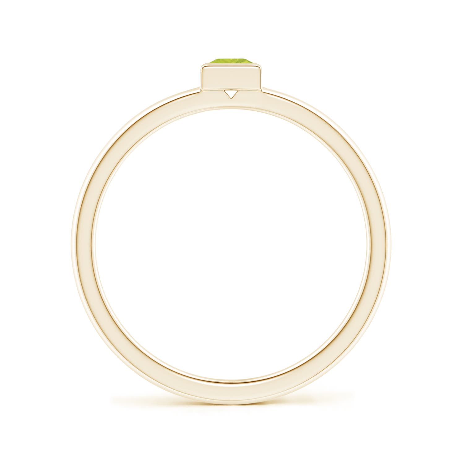 A - Peridot / 0.16 CT / 14 KT Yellow Gold