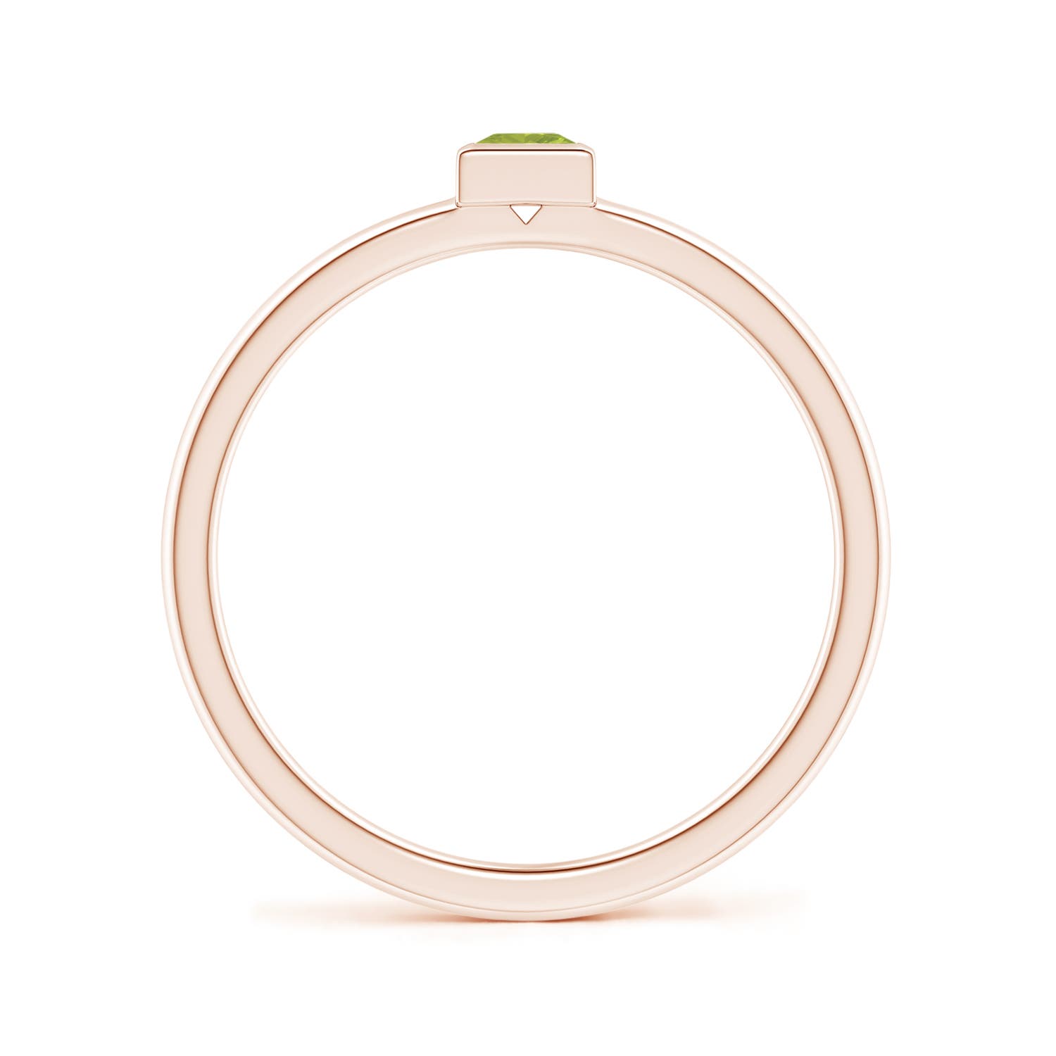 AA - Peridot / 0.16 CT / 14 KT Rose Gold