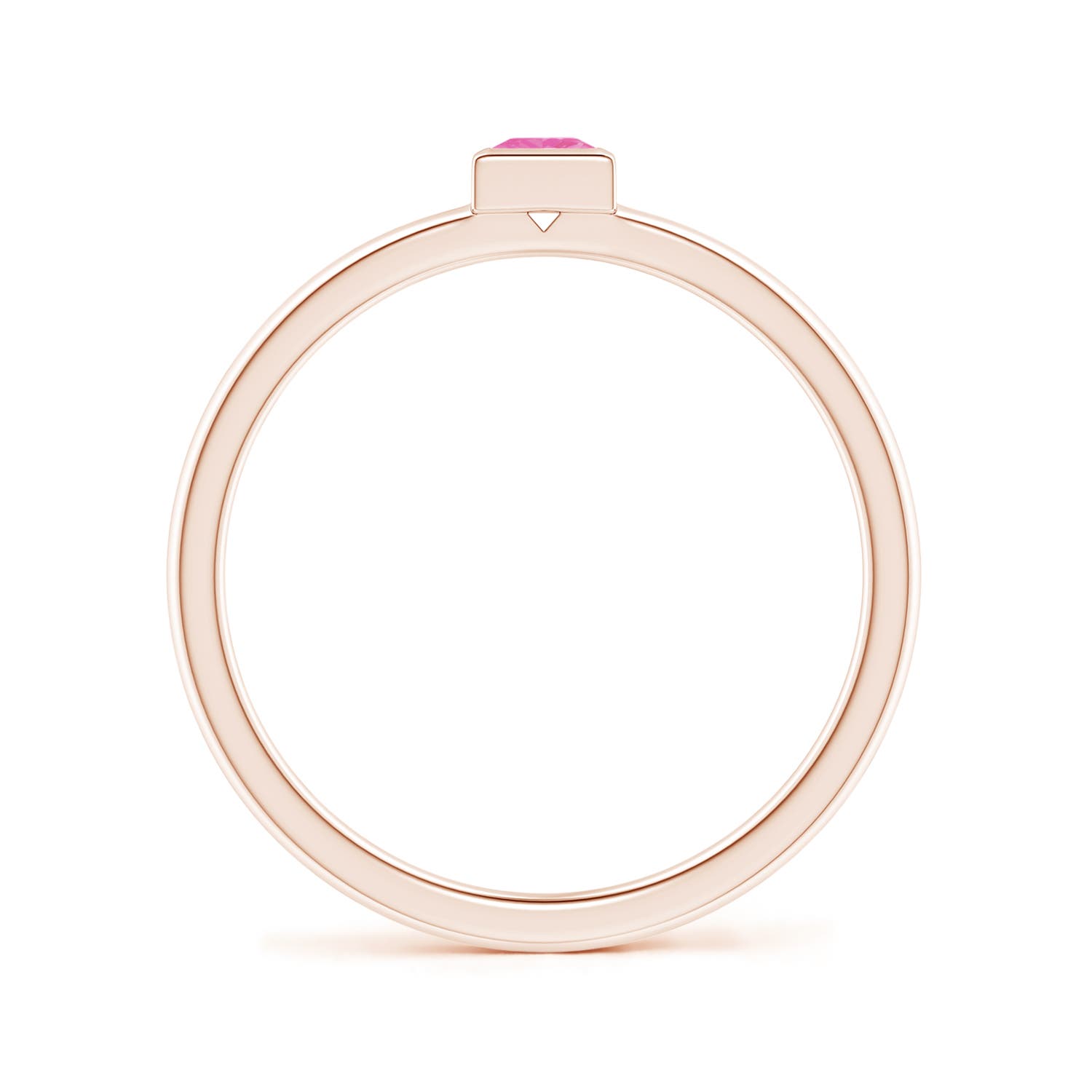 AA - Pink Sapphire / 0.18 CT / 14 KT Rose Gold