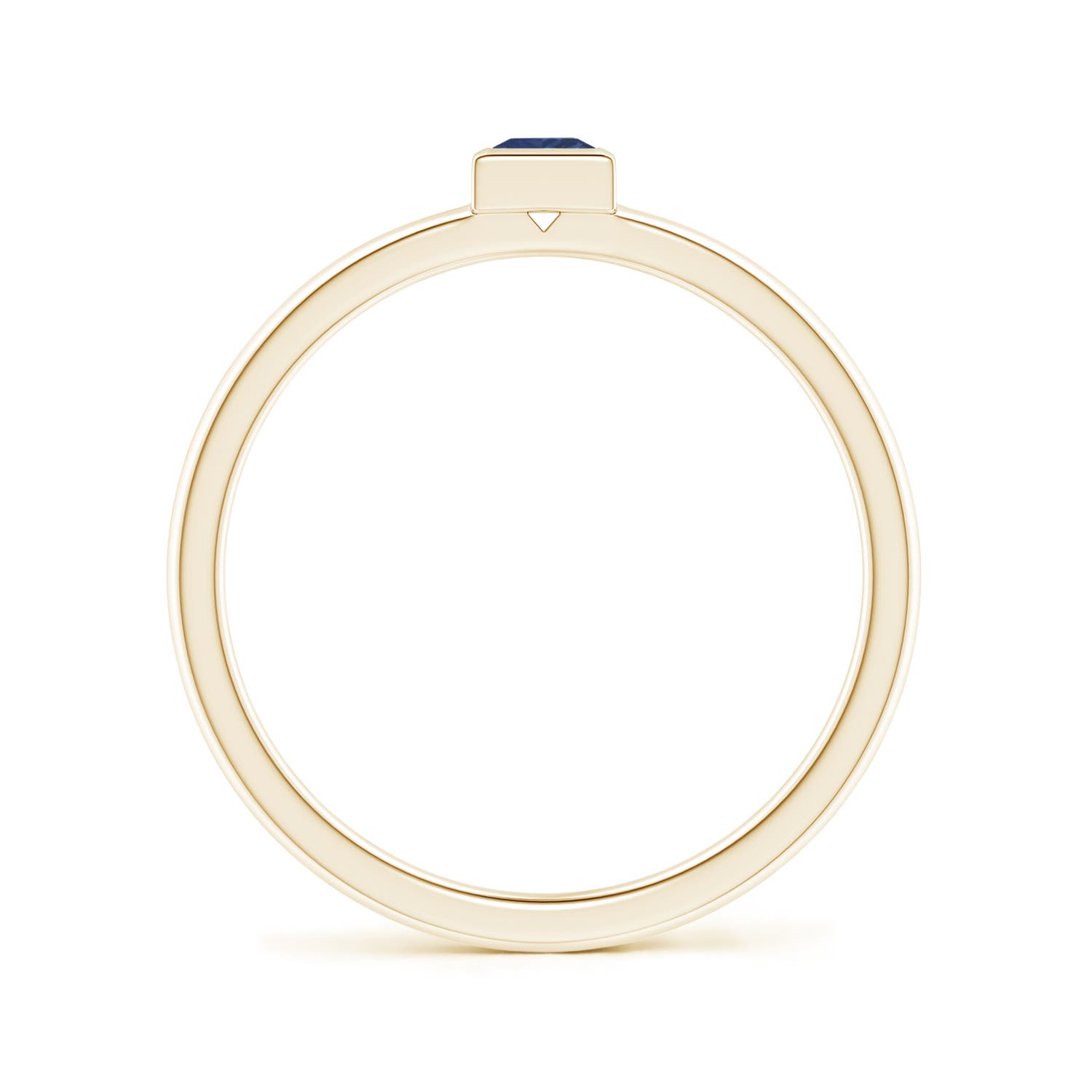 A - Blue Sapphire / 0.19 CT / 14 KT Yellow Gold