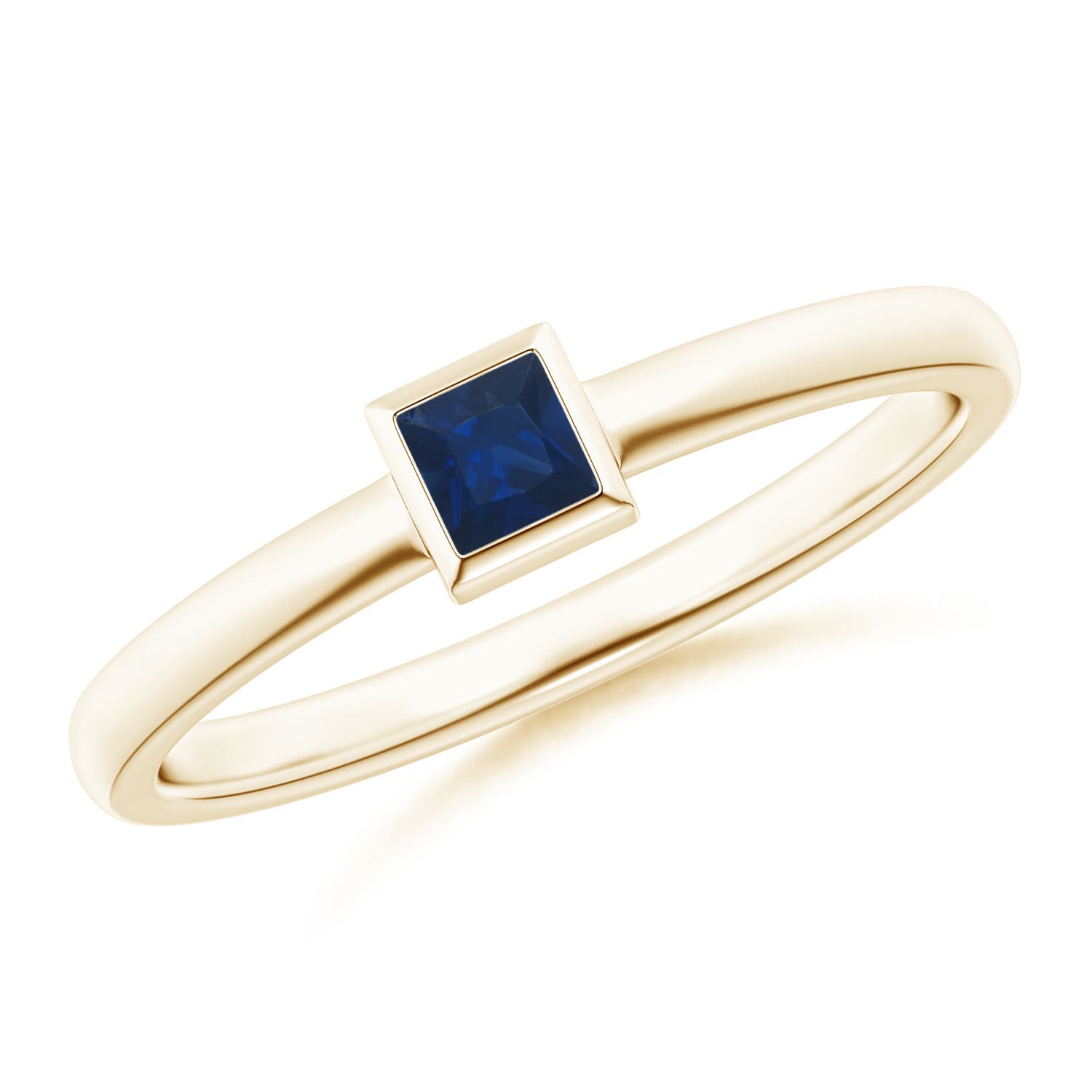 AA - Blue Sapphire / 0.19 CT / 14 KT Yellow Gold