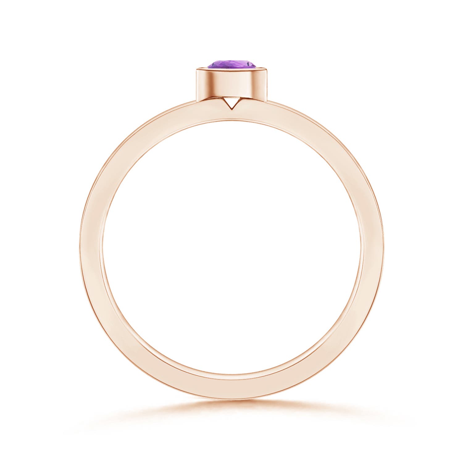 A - Amethyst / 0.16 CT / 14 KT Rose Gold