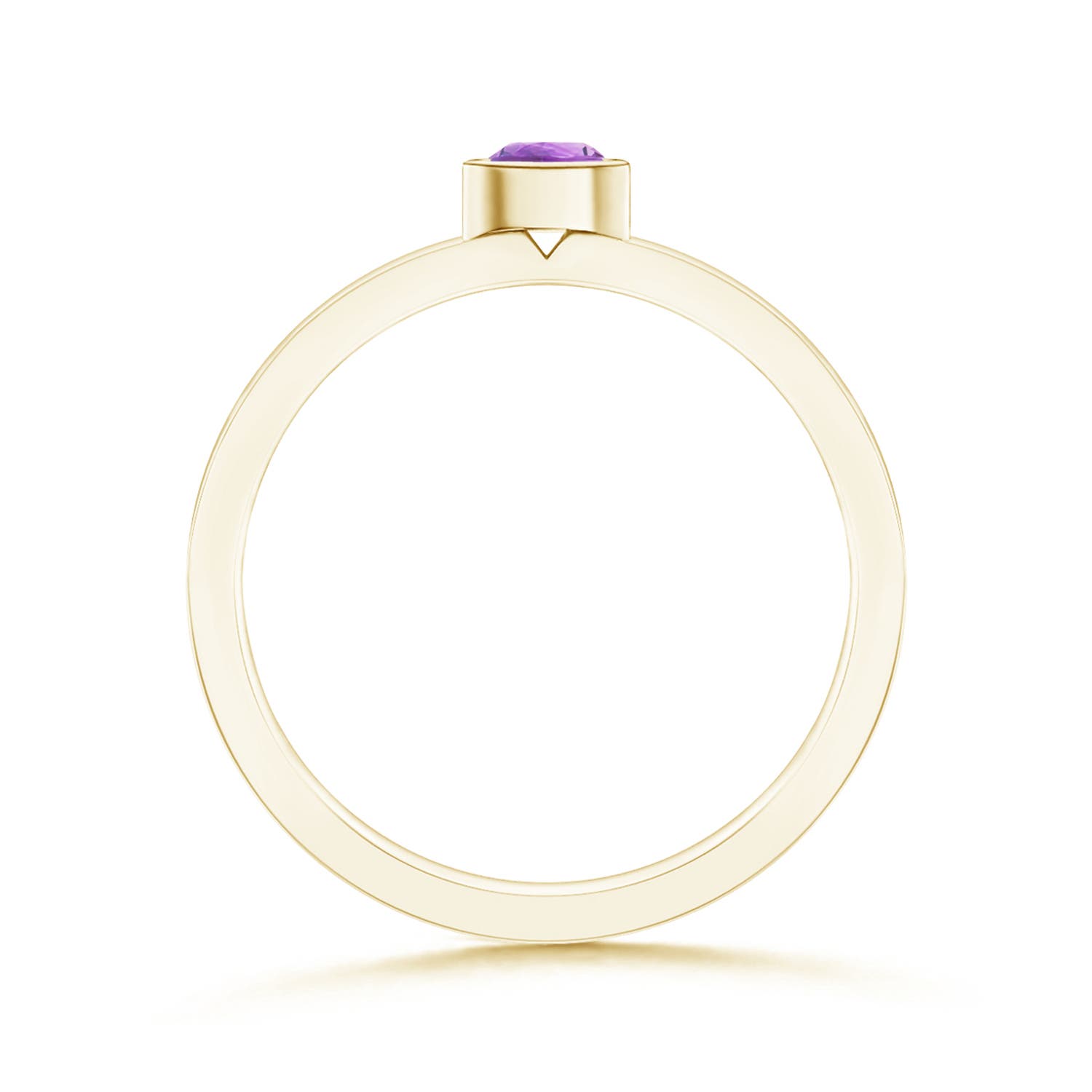 A - Amethyst / 0.16 CT / 14 KT Yellow Gold