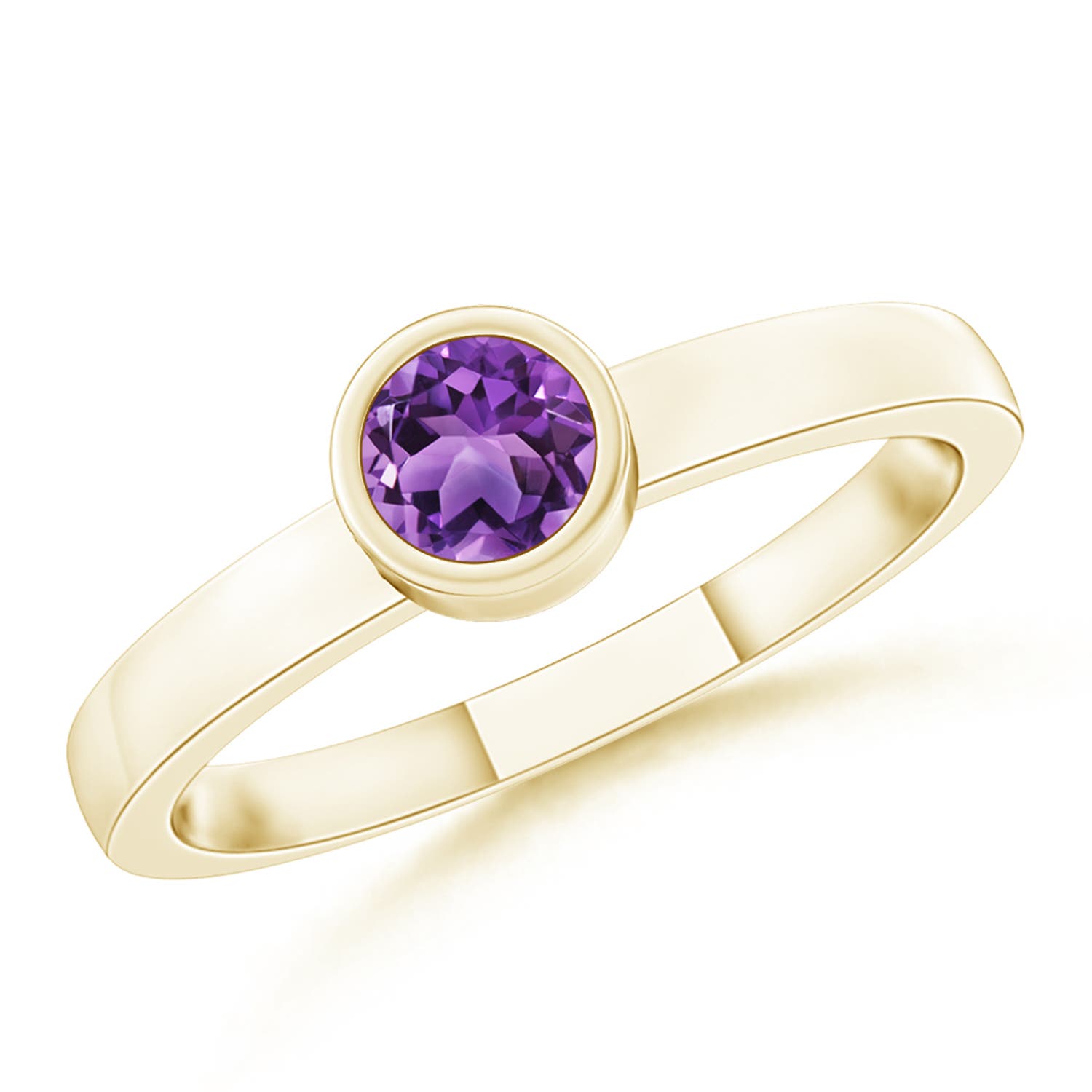 AA - Amethyst / 0.16 CT / 14 KT Yellow Gold