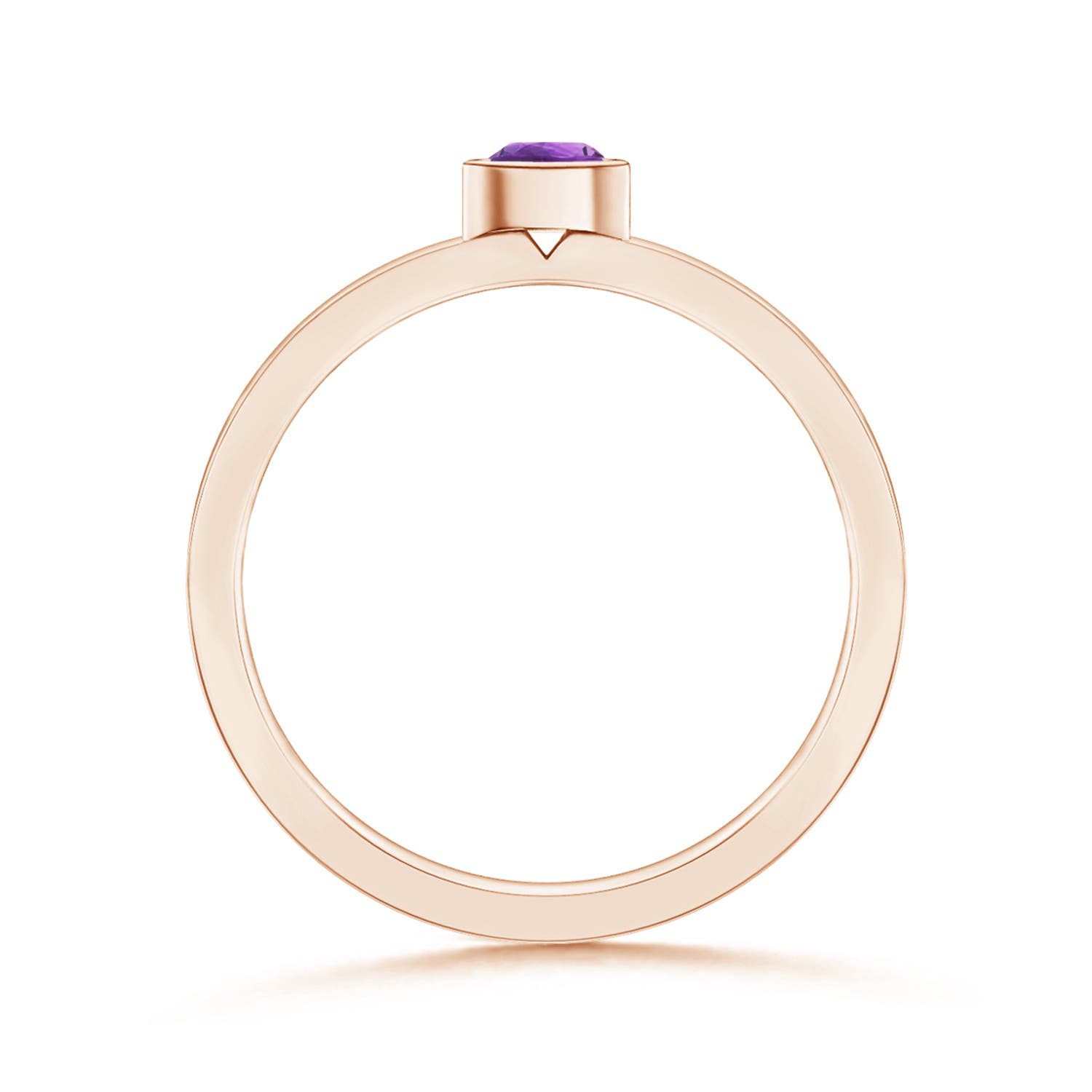 AAA - Amethyst / 0.16 CT / 14 KT Rose Gold