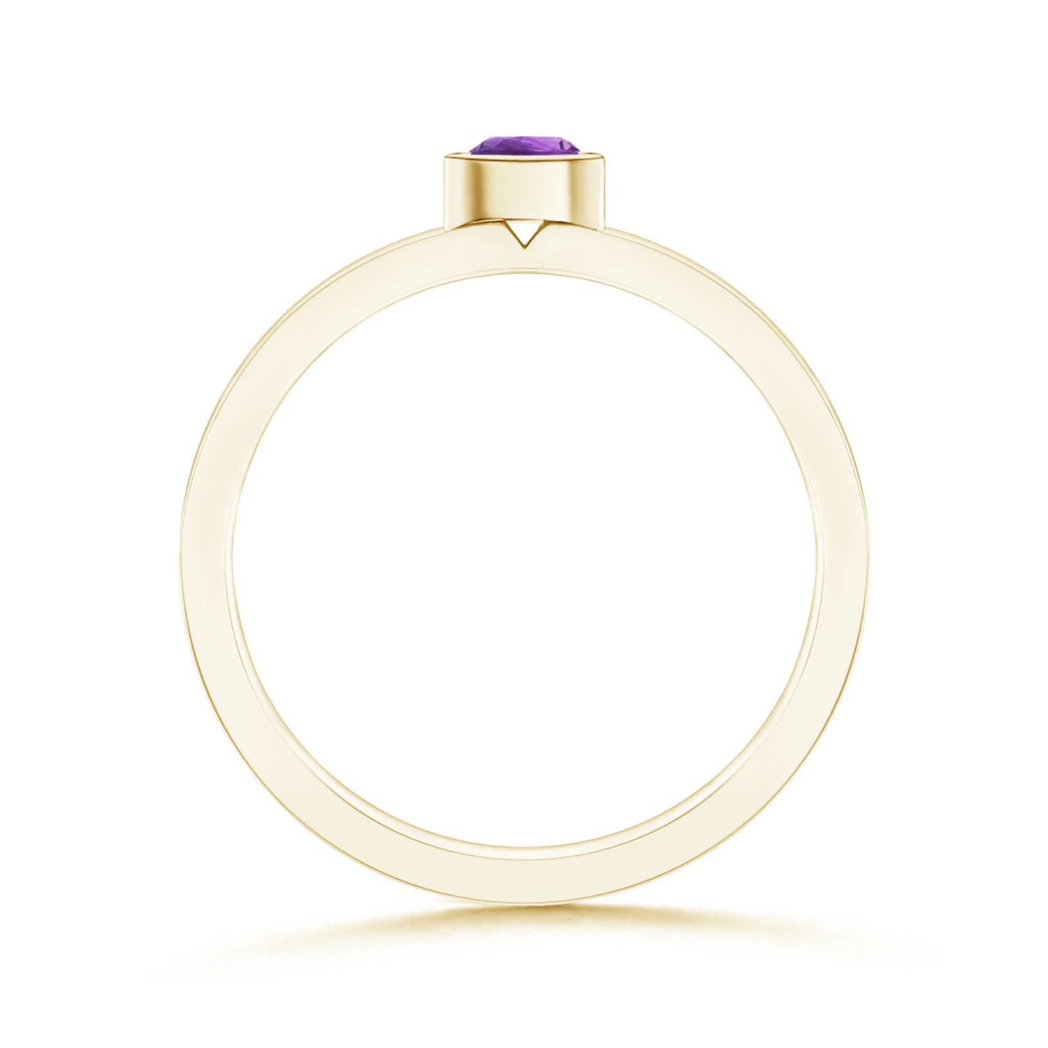 AAA - Amethyst / 0.16 CT / 14 KT Yellow Gold