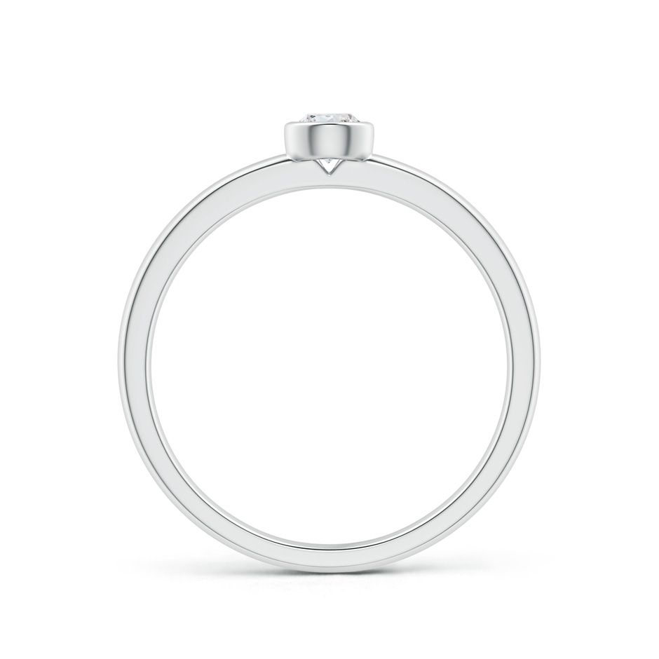 3.5mm GVS2 Bezel-Set Solitaire Round Diamond Stackable Ring in P950 Platinum side-1
