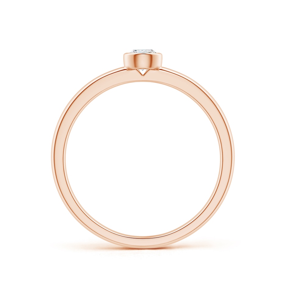 3.5mm GVS2 Bezel-Set Solitaire Round Diamond Stackable Ring in Rose Gold side-1