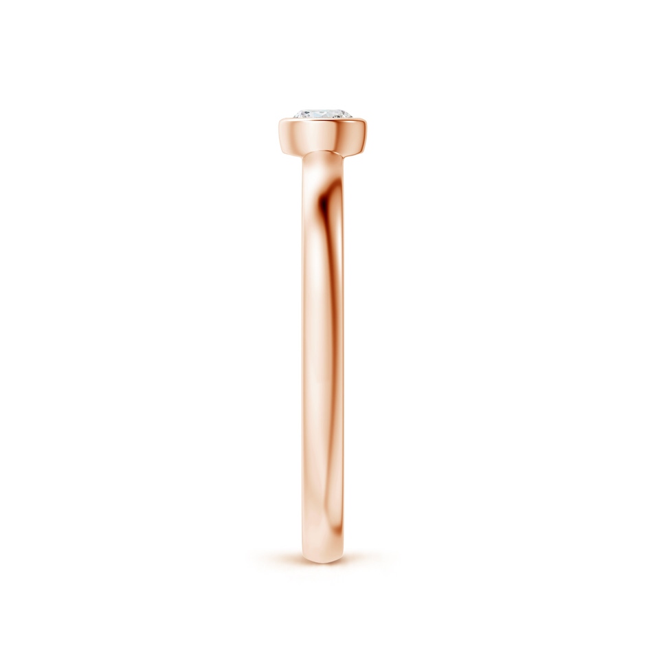 3.5mm GVS2 Bezel-Set Solitaire Round Diamond Stackable Ring in Rose Gold side-2