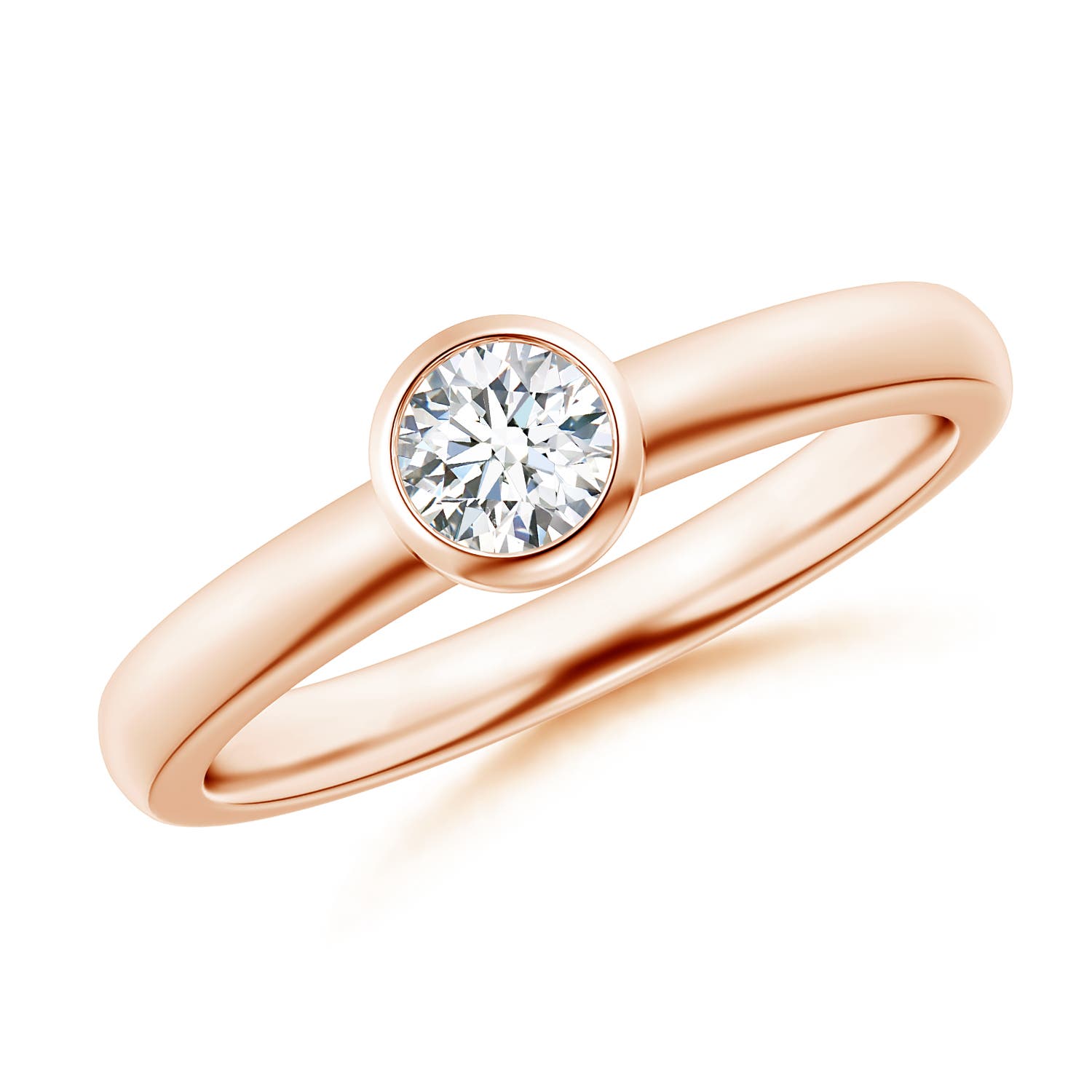 F-G, VS / 0.33 CT / 14 KT Rose Gold