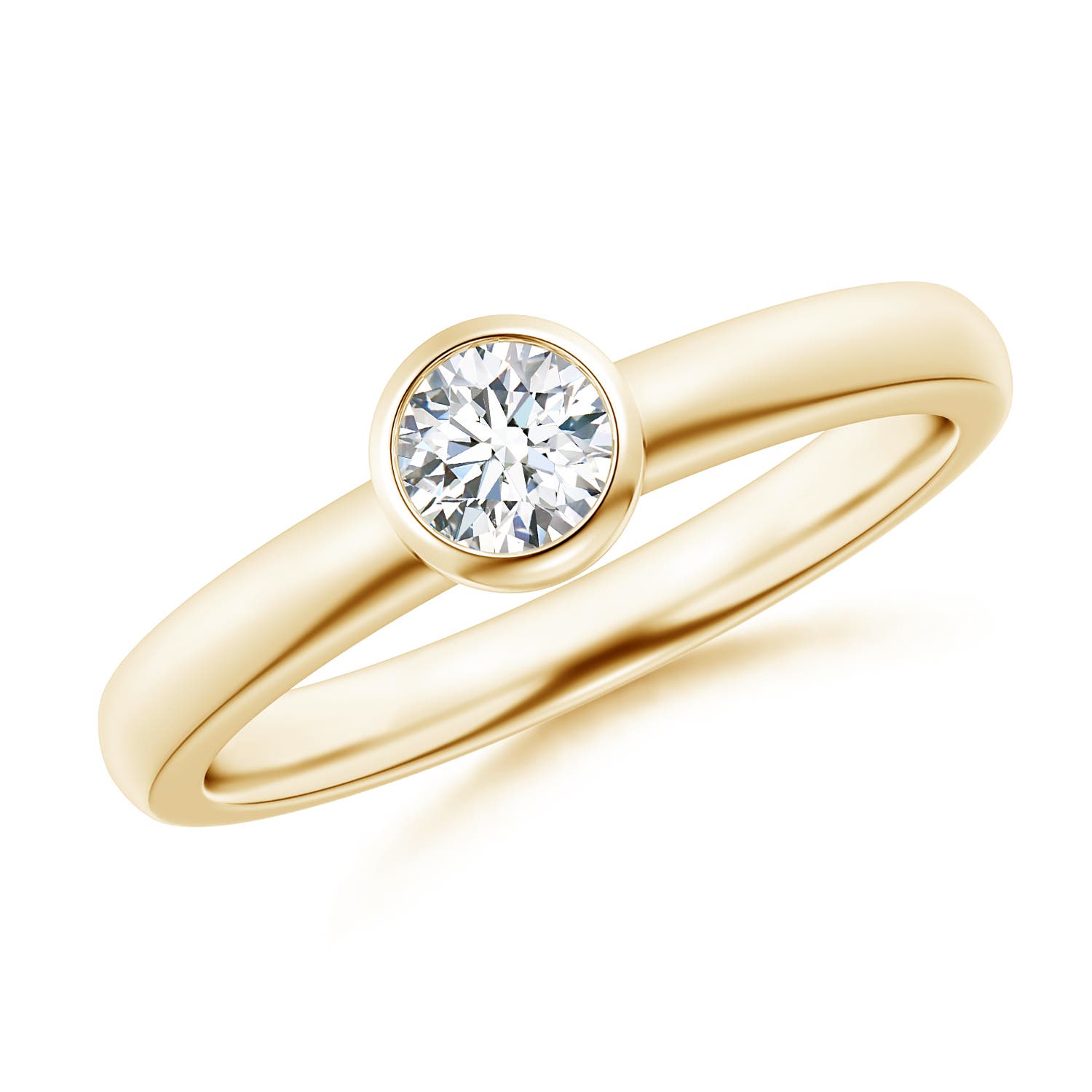 F-G, VS / 0.33 CT / 14 KT Yellow Gold