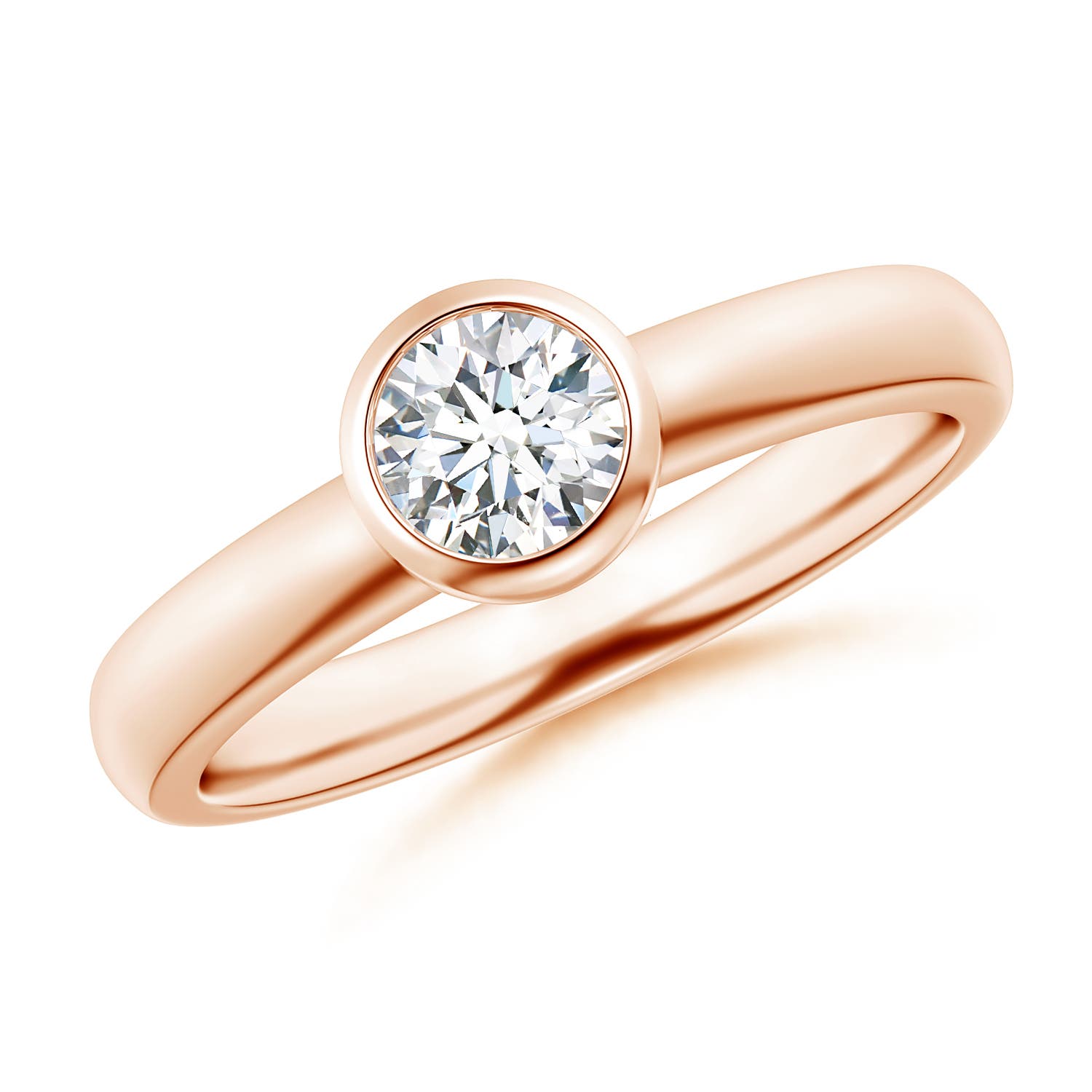 F-G, VS / 0.5 CT / 14 KT Rose Gold