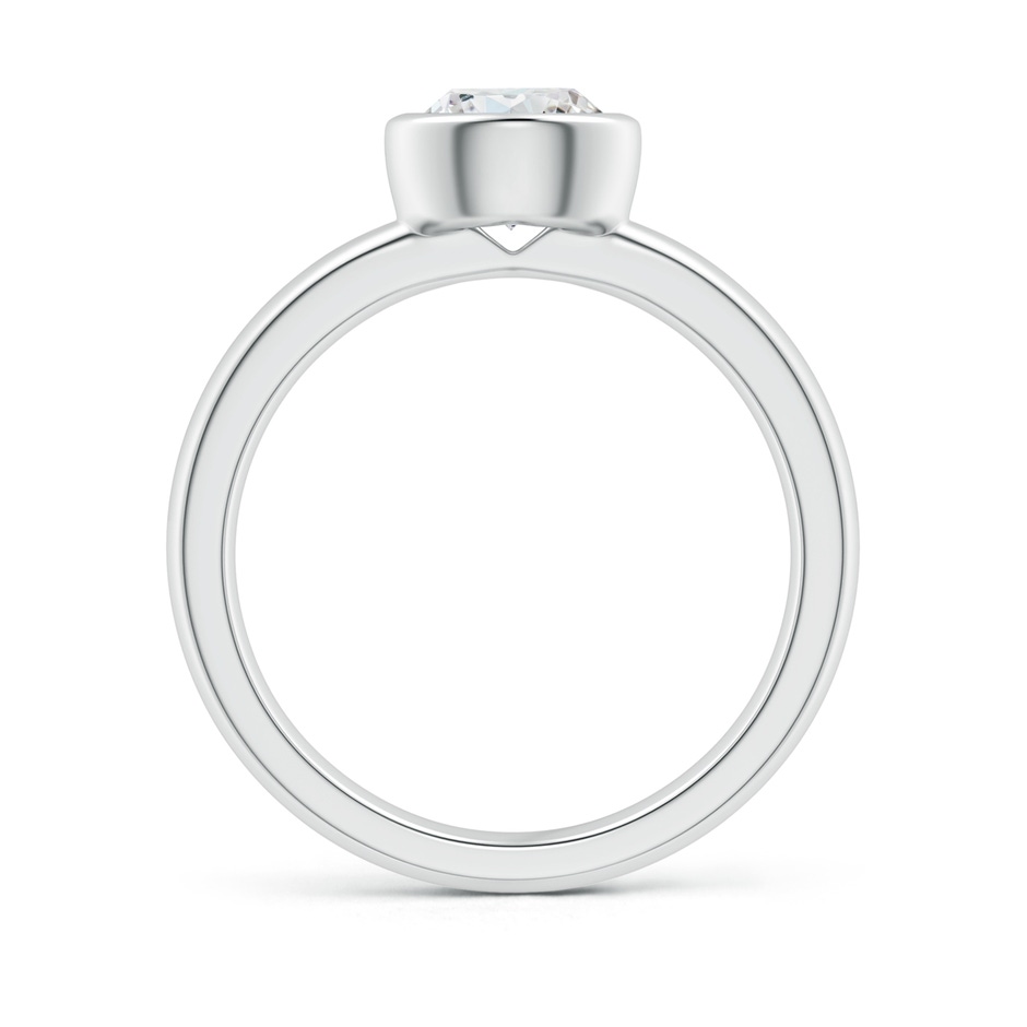 6.4mm GVS2 Bezel-Set Solitaire Round Diamond Stackable Ring in P950 Platinum side-1