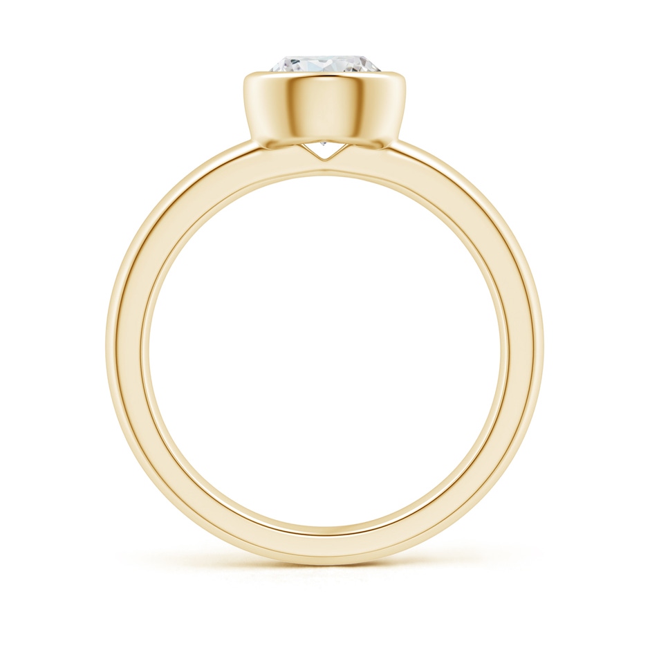 6.4mm GVS2 Bezel-Set Solitaire Round Diamond Stackable Ring in Yellow Gold side-1
