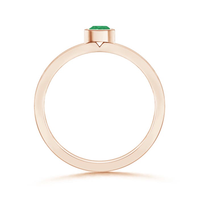 A - Emerald / 0.15 CT / 14 KT Rose Gold