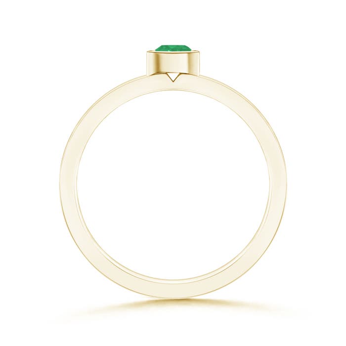 A - Emerald / 0.15 CT / 14 KT Yellow Gold