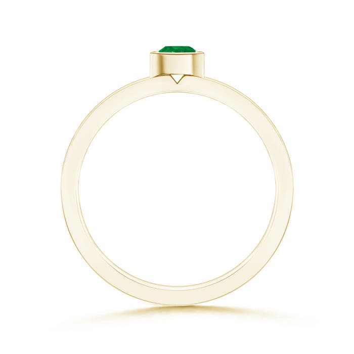 AA - Emerald / 0.15 CT / 14 KT Yellow Gold