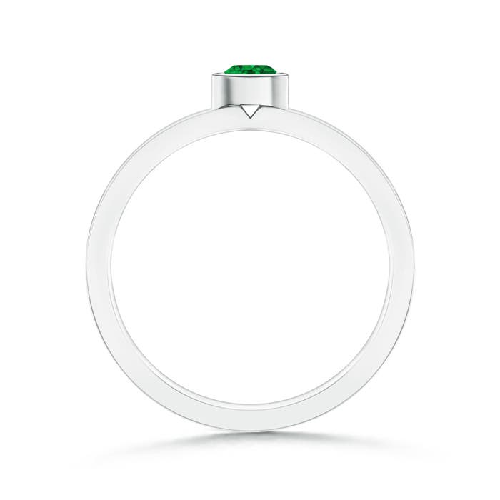 AAAA - Emerald / 0.15 CT / 14 KT White Gold