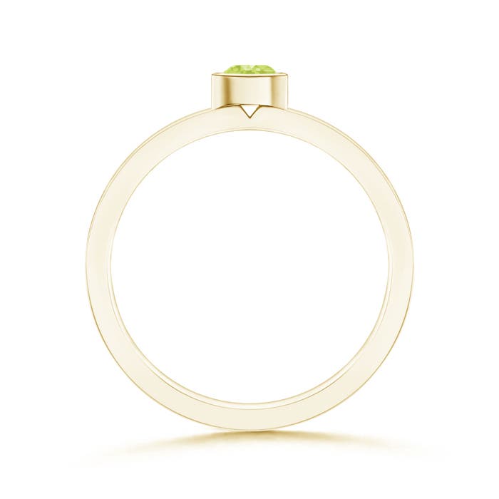 A - Peridot / 0.18 CT / 14 KT Yellow Gold