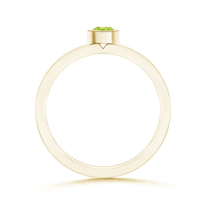 AA - Peridot / 0.18 CT / 14 KT Yellow Gold