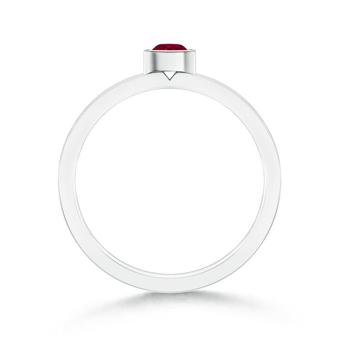 A - Ruby / 0.23 CT / 14 KT White Gold