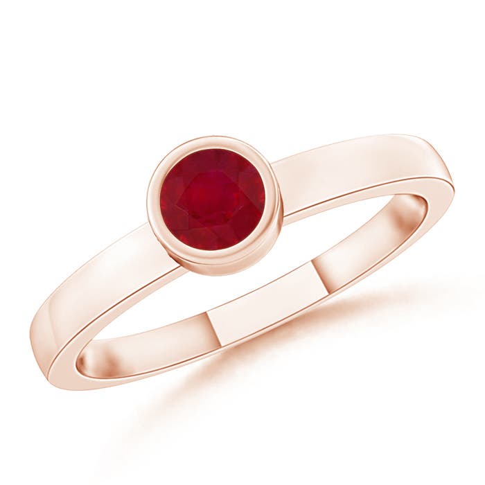 AA - Ruby / 0.23 CT / 14 KT Rose Gold