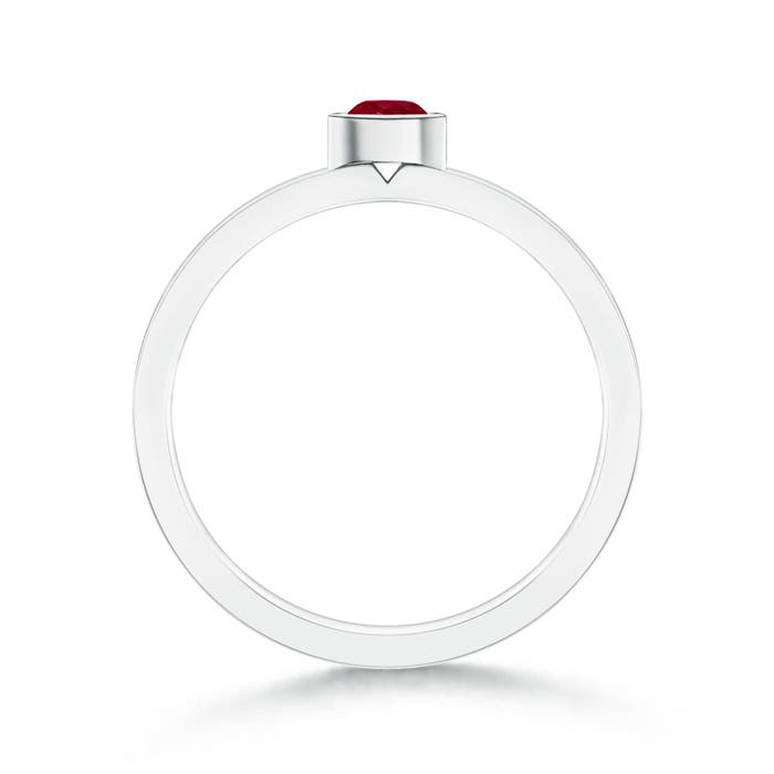 AA - Ruby / 0.23 CT / 14 KT White Gold