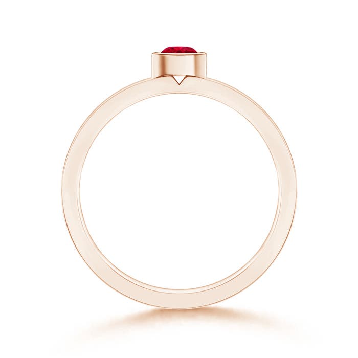 AAA - Ruby / 0.23 CT / 14 KT Rose Gold