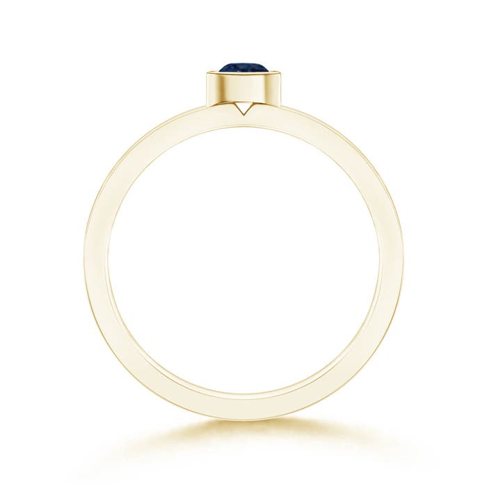 AA - Blue Sapphire / 0.22 CT / 14 KT Yellow Gold