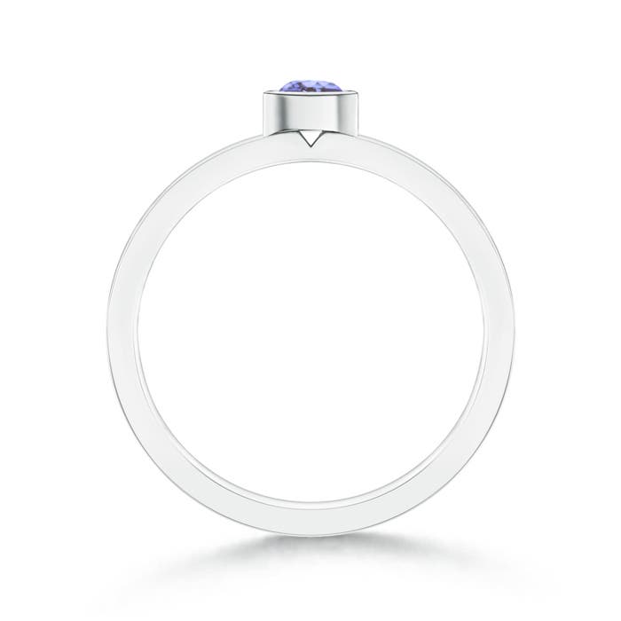 AA - Tanzanite / 0.18 CT / 14 KT White Gold