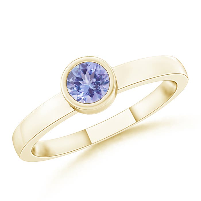 AA - Tanzanite / 0.18 CT / 14 KT Yellow Gold