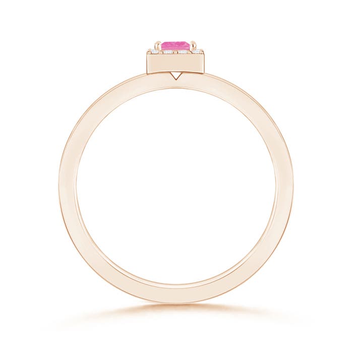 AA - Pink Sapphire / 0.24 CT / 14 KT Rose Gold