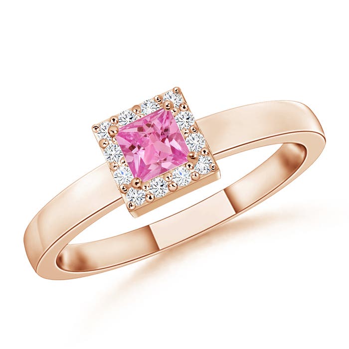 AAA - Pink Sapphire / 0.24 CT / 14 KT Rose Gold