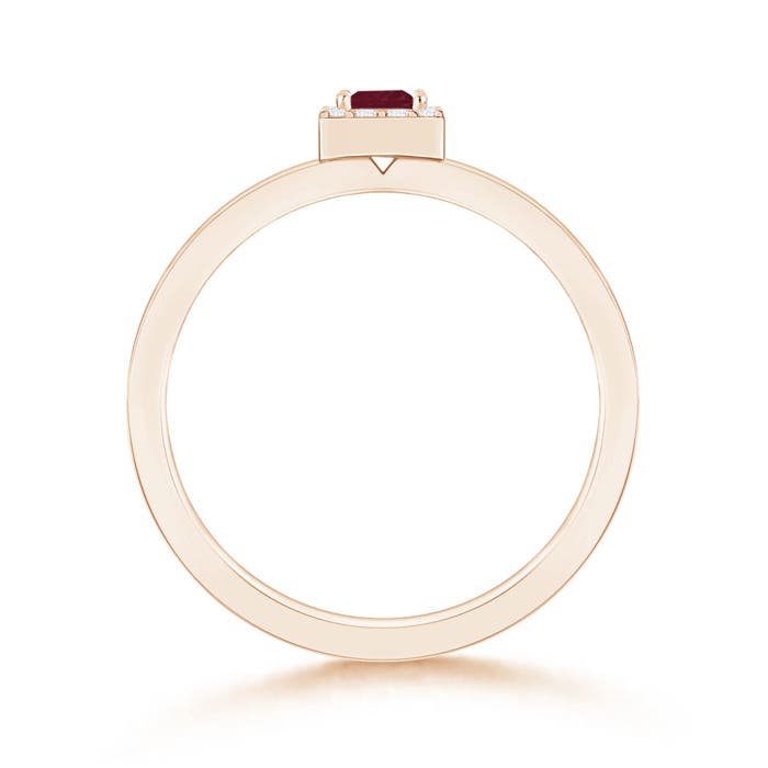 A - Ruby / 0.26 CT / 14 KT Rose Gold