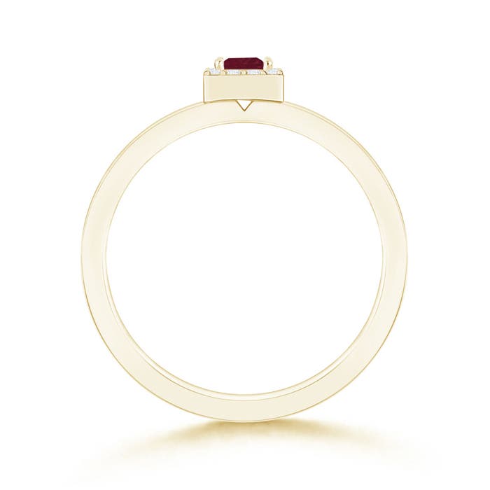 A - Ruby / 0.26 CT / 14 KT Yellow Gold