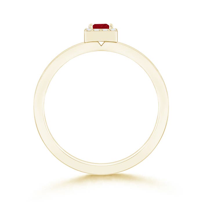 AA - Ruby / 0.26 CT / 14 KT Yellow Gold