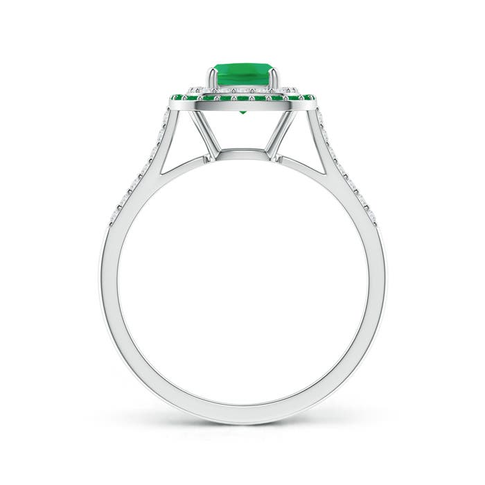 AA - Emerald / 0.9 CT / 14 KT White Gold