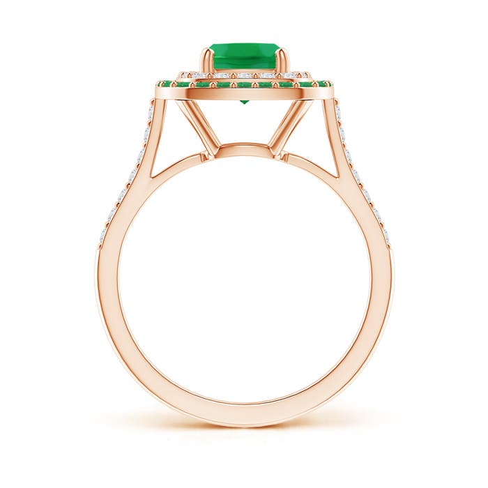 A - Emerald / 1.56 CT / 14 KT Rose Gold