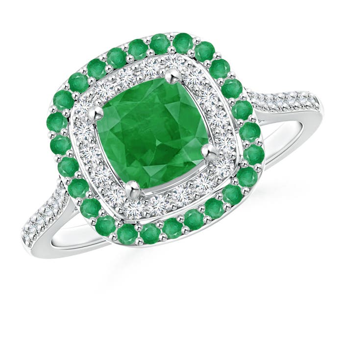 A - Emerald / 1.56 CT / 14 KT White Gold