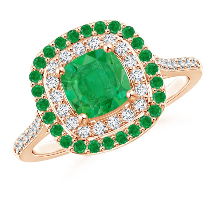 AA - Emerald / 1.56 CT / 14 KT Rose Gold