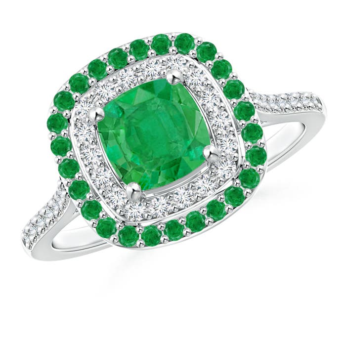 AA - Emerald / 1.56 CT / 14 KT White Gold