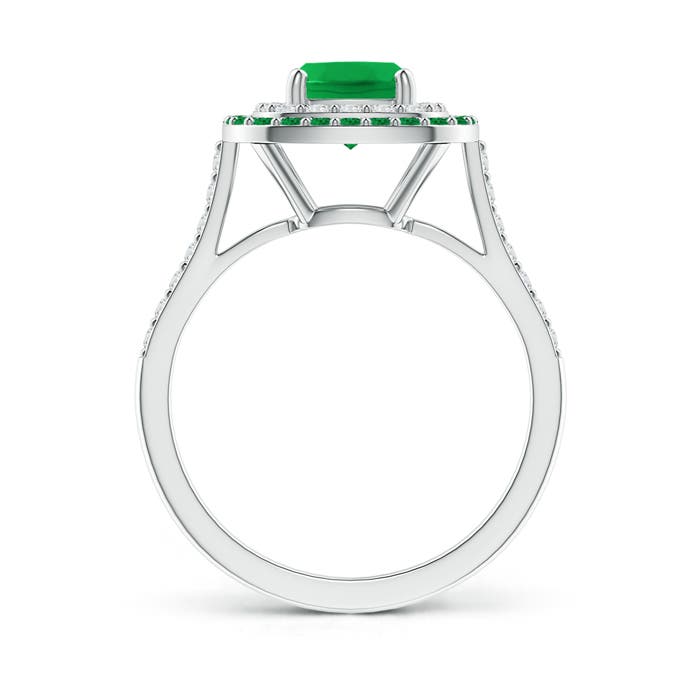 AAA - Emerald / 1.56 CT / 14 KT White Gold