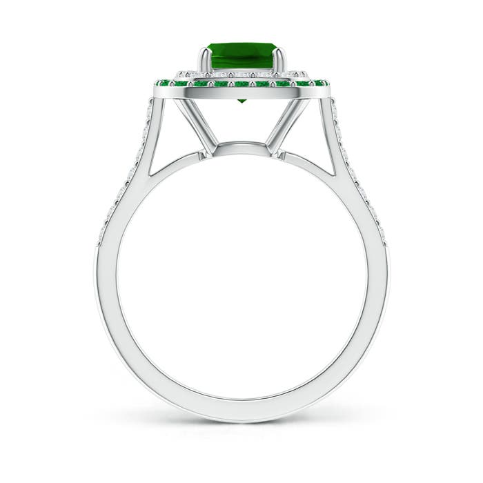 AAAA - Emerald / 1.56 CT / 14 KT White Gold