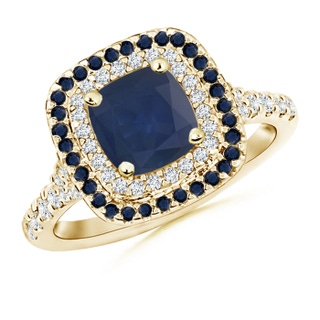 Cushion A Blue Sapphire