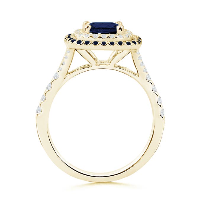 A - Blue Sapphire / 2.09 CT / 14 KT Yellow Gold