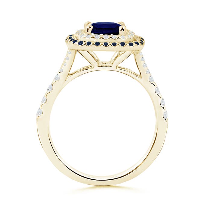 AA - Blue Sapphire / 2.09 CT / 14 KT Yellow Gold