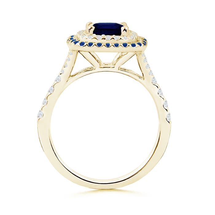 AAA - Blue Sapphire / 2.09 CT / 14 KT Yellow Gold